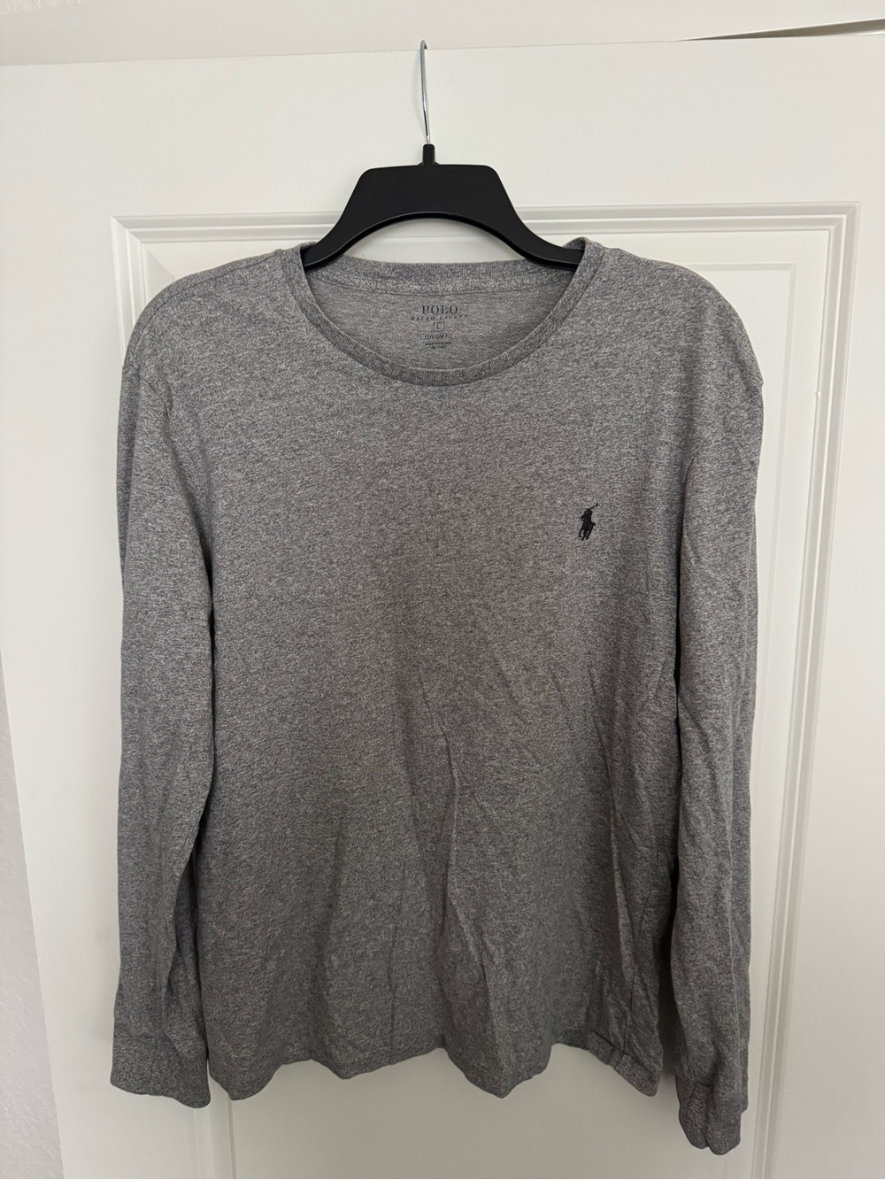 Polo by Ralph Lauren Gray Long-Sleeve Crewneck Tee